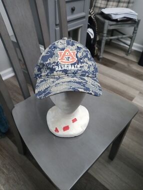 Auburn Baseball Adult One Size Rare Camo Cap - Navy & Gray
